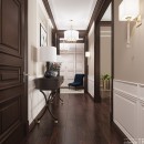 Длинный интерьер коридора в квартире или доме - Студия дизайна Interior TREND