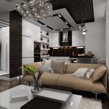 Дизайн 3-х комнатной квартиры ЖК "Солнечный остров"